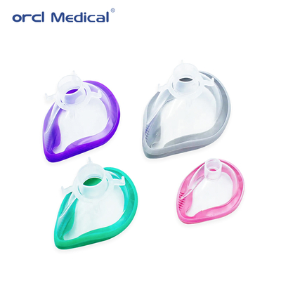 المنتجات الطبية المستهلكة المستهلكة مرة واحدة قناع التخدير السهل العقيم قناع التخدير الخالي من اللاتكس لتجنب ردود الفعل الحساسة